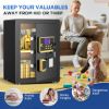 Picture of RYCUZO 3.5 Cuft Large Safe Box, Digital Keypad Home Security Safe With Fireproof Bag & Alarm System(Black)