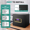 Picture of RYCUZO 1.5 Cuft Home Security Safe Box with Digital Keypad, Adjustable Shelf, Fireproof & Waterproof Bag