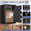 Picture of RYCUZO 5.0 Cuft Large Safe Box, Security Home Safe with Interior Safe Lock Box, Fireproof Waterproof Document Bag, Electronic Keypad Digital Lock, for House Office