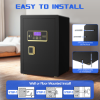 Picture of RYCUZO 5.0 Cuft Large Safe Box, Security Home Safe with Interior Safe Lock Box, Fireproof Waterproof Document Bag, Electronic Keypad Digital Lock, for House Office